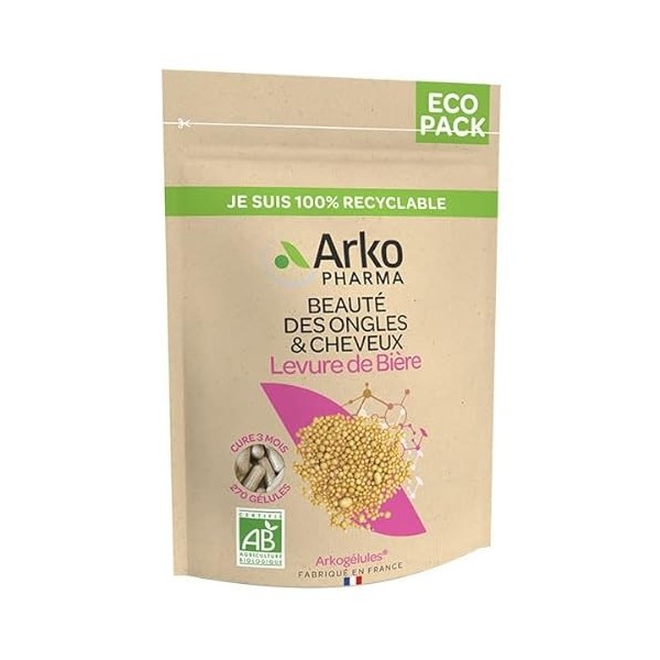 Arkopharma Arkogélules Levure de Bière Bio Éco Pack 270 Gélules