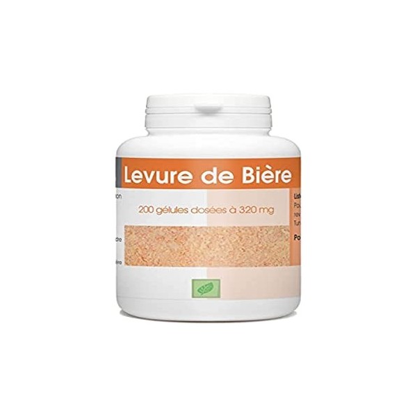 GELULES LEVURE DE BIERE 200 gélules dosées à 320 mg.