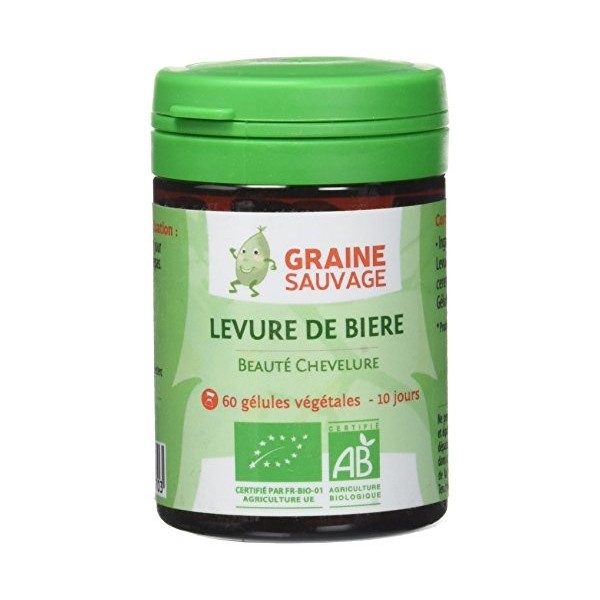 Graine Sauvage Levure de Bière Bio Pilulier de 60 Gélules