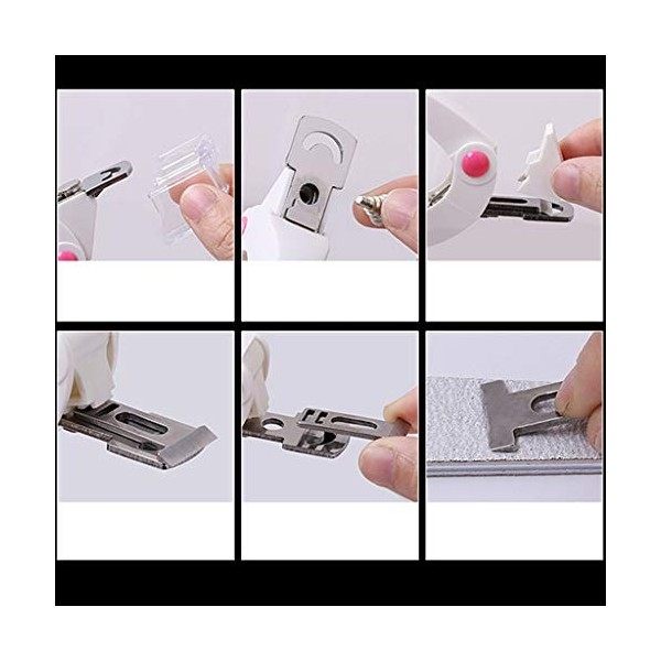 luosh Faux Nail Tip Cutter, Nail Art Nail Edge Clipper Cutter Gel Acrylique Faux Conseils Outil De Manucure