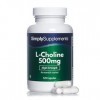 L-Choline 500mg | Adapté aux Végétaliens| Jusqu’à 2 mois de bienfaits |SimplySupplements