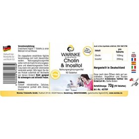 Choline avec inositol - végétalien - 90 comprimés | Warnke Vitalstoffe