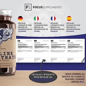 FS Bitartrate de Choline | 120 Capsules de Choline - 700mg de Bitartrate de Choline à Haute Teneur par Portion | Supplément N