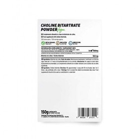 Choline Bitartrate en Poudre de HSN | Nootropique Naturel pour la Fonction Cognitive | Aide à se Concentrer et a Étudier | Fa