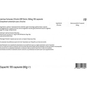Jarrow Formulas, Citicolin CDP Choline , 250mg, Hautement Dosé, 120 Capsules, Testé en Laboratoire, Sans Gluten, Sans Soja, 