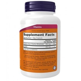 NOW Foods Choline et Inositol 500 mg - 100 gélules