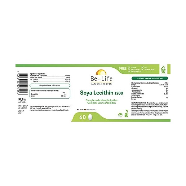 Be-Life - Soya Lecithin - 60 Caps