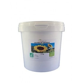 LECITHINE DE TOURNESOL BIO LIQUIDE EN SEAU DE 1,5 KG, Organic liquid Sunflower Lecithin bucket 1,5 Kg
