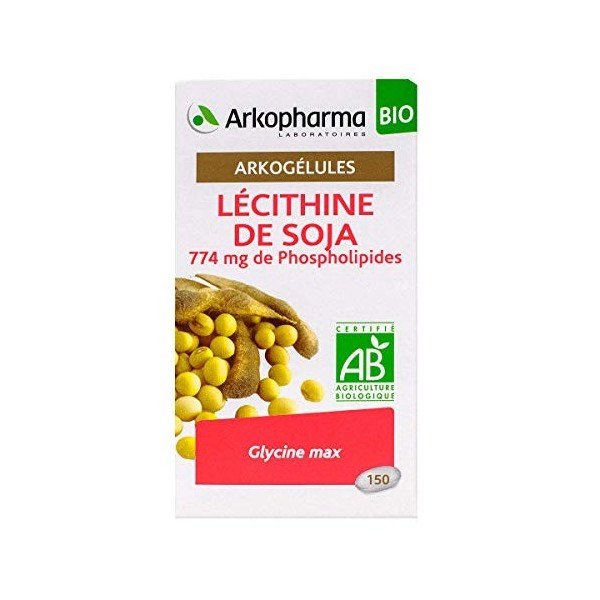 Arkopharma Arkogélules Lécithine de Soja 150 Capsules