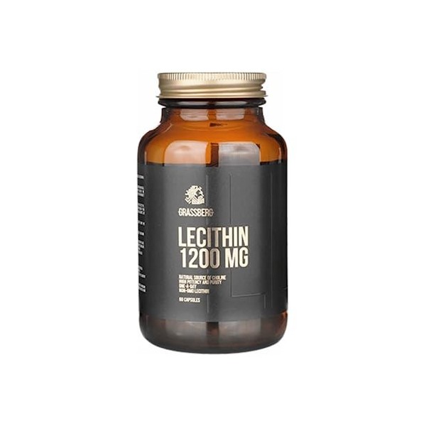 Grassberg Lecithin 1200 mg 60 capsules Sans saveur