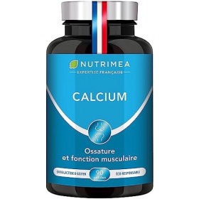 CALCIUM - Complexe Santé Osseuse - Avec Magnésium et Vitamines D3 & K2 - Renforce les Os et les Muscles - Soutient la Densité