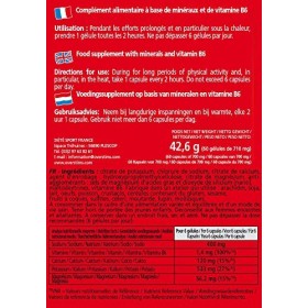 Overstims – Salt & Electrolytes 60 gélules – Réduit la fatigue – Sodium, Potassium, Calcium, Magnésium – Efforts de longue 