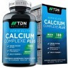 Complément à Base de Calcium et Vitamine D - 180 Comprimés - Complexe de Calcium avec Vitamine D3, Magnésium, Zinc et Vitamin