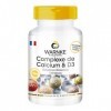 Complexe de Calcium & Vitamine D - avec 300mg de Calcium, 75mg de Magnesium & Vitamine D3 - Végétarien - 100 gélules | Warnke