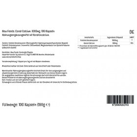 Now Foods, Coral Calcium, 1000mg, Haute Dosé, Calcium de Corail, 100 Capsules végétaliennes, Testé en Laboratoire, Sans Glute