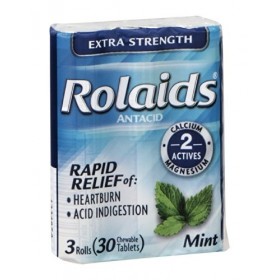Rolaids Antacide extra fort à soulagement rapide Menthe 3 rouleaux