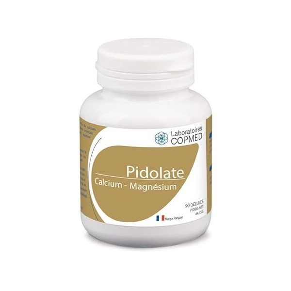 LABORATOIRES COPMED - Pidolate Calcium Magnesium - Complément Alimentaire à Base de Pidolate de Calcium et de Pidolate de Mag