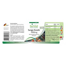 Fairvital | Corail Sango 1000mg avec 340mg de calcium - 90 gélules végétariennes - Substance pure