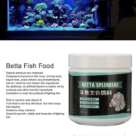 GLOGLOW Scientific Rationing Nutrition équilibrée Riche en Calcium Vitamine D Nourriture pour Petits Poissons 2,1 Oz, Ingrédi