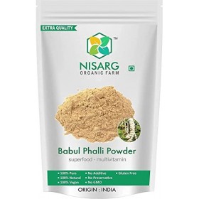 Metrol Nisarg Organic Farm Babul Phali Poudre 200 g – Poudre de kikar phali – Kikar phali – Calcium | Douleurs articulaires