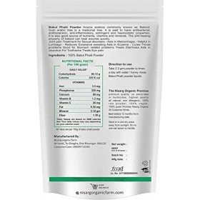 Metrol Nisarg Organic Farm Babul Phali Poudre 200 g – Poudre de kikar phali – Kikar phali – Calcium | Douleurs articulaires