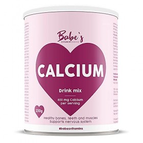 Mélange Boisson Babes Calcium 150g | 800mg par Portion | Poudre de Citrate de Calcium à Haute Absorption | Convient aux Végé