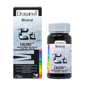 DRASANVI Calcio Vitamina Minéraux Calcium Vitamine D3 + K2 90 Comp, Noir