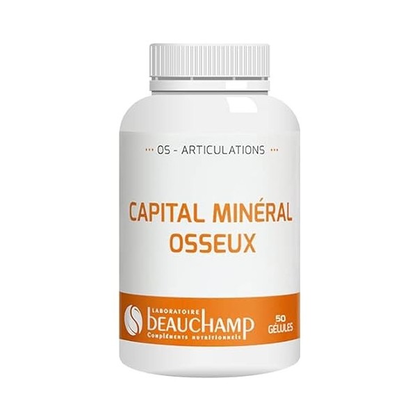 Laboratoire Beauchamp - Complément Alimentaire - CAPITAL MINERAL OSSEUX - 60 gélules - Maintien dun métabolisme osseux - A b