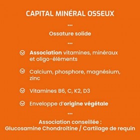 Laboratoire Beauchamp - Complément Alimentaire - CAPITAL MINERAL OSSEUX - 60 gélules - Maintien dun métabolisme osseux - A b