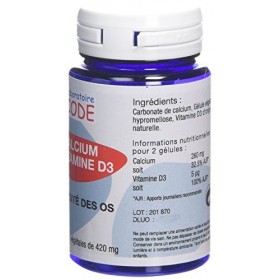 Laboratoire Code Calcium + Vitamine D3 Pilulier de 60 Gélules