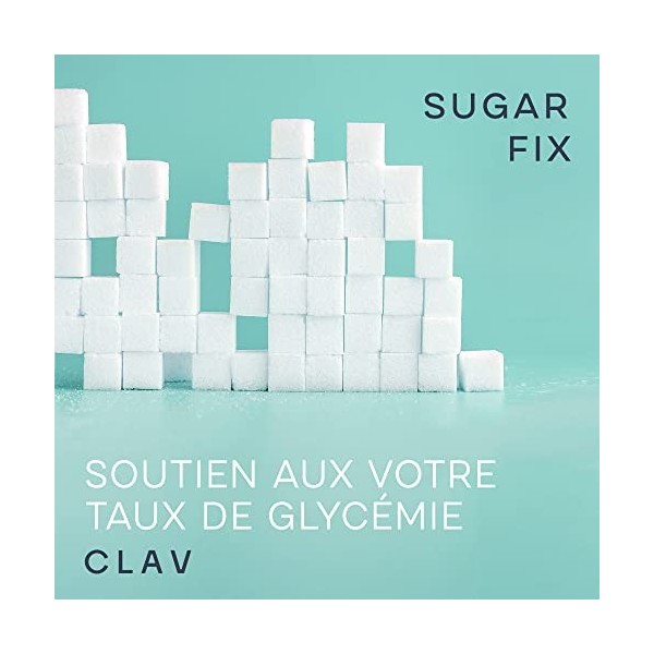 N°9 SUGAR FIX | Pour Contrôle Naturel de Glycémie et Métabolisme Glucidique | Couvre les Besoins Quotidiens en Chrome et en Z