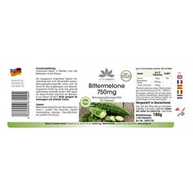 Melon amer 750mg - dosage élevé - avec 40μg de chrome - végétalien - 120 comprimés | HERBADIREKT by Warnke Vitalstoffe