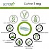 Sanuvit® - Cuivre 3 mg | 180 gélules | Haute biodisponibilité | Citrate de cuivre à haute dose avec 3 mg de cuivre de haute q