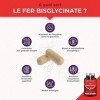 FER Bisglycinate + Vitamine C - 14 mg de Fer/Gélule - Procure 100% des Besoins Journaliers - Absorption & Biodisponibilité Ma