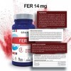 GRANIONS Immunité et Energie FER bisglycinate 14 mg+vitamines B-100% des apports recommandés-Biodisponiblité optimale-ENERGIE