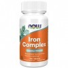 Now Foods, Iron Complex Complexe de Fer , 27mg, 100 Comprimés végétaliens, Testé en Laboratoire, Fer, Vitamines, Sans Gluten