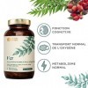 Nature Basics® fer naturel en bocal | 180 gélules hautement dosées | 14mg de fer & 80mg de vitamine C par gélule | purement à