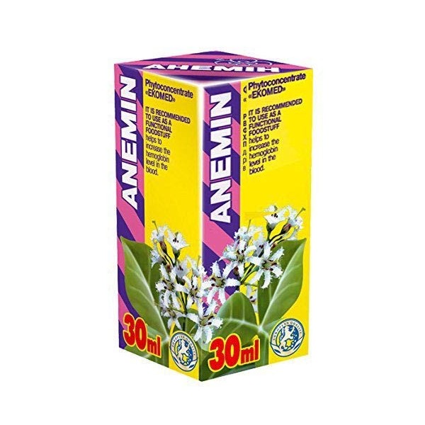 ANEMIN 30ml Phyto Concentré - Extraits naturels de plantes - Hémoglobine - Clarence en fer - Carence en vitamine B12 en acide