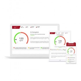 CERASCREEN Test de carence en fer – Détermination rapide et facile du taux de ferritine par auto-test à domicile – Testez mai