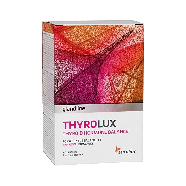 Thyrolux - Gélules pour la Thyroïde - L-Tyrosine, Iode, Sélénium, Magnésium, Basilic Royal, Schisandra, Zinc, Manganèse - 60 