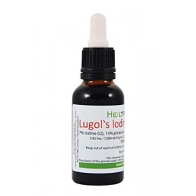 7% Solution Iodo-ioduree Selon Lugol 30 ML | 21% Formulation Liquide | Fabriqué avec 7 pour Cent diode et 14% diodure de Po