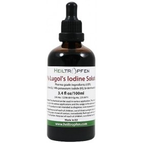 Solution iodo-ioduree | 7% Solution de Lugol 100ml | 21% Formulation liquide | Fabriqué avec 7 pour cent diode et 14% diodu