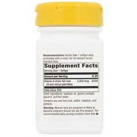 La vitamine A, 10.000 UI, 100 Softgels - Way Nature