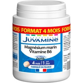 JUVAMINE - Equilibre Nerveux - Magnésium Marin 300mg + Vitamine B6 - MAXI FORMAT 120 Comprimés