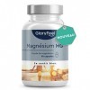 Magnésium Marin 250mg/jour, Oxyde de Magnésium Pur, Contre la Fatigue, Soutient le Système Digestif*, 100% Végétalien, 3 Mois