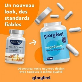 Magnésium Marin 400 Capsules, Oxyde de Magnésium Pur et Fortement Dosé, Contre la Fatigue, Soutient le Système Digestif*, 100