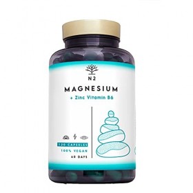 ZMA Magnésium 300 mg/j Zinc Vitamine B6 Augmente les Niveaux de Testostérone Réduit la Fatigue Améliore le Sommeil BOOSTE L’ê