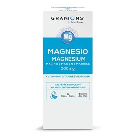 Magnésium Marin 300 mg - Granions® - Énergie - Muscles & Os - Équilibre nerveux - Stress - 60 gélules - 20 jours - Associé à 