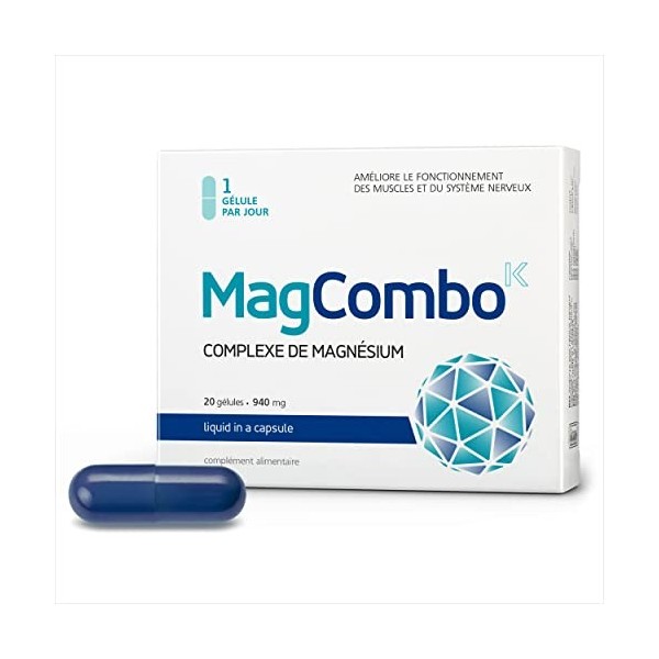 MagCombo – Magnésium pur concentré . formule huileuse spéciale pour une absorption optimale, enrichie en vitamines B2, В6, 