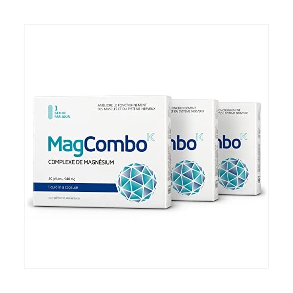 MagCombo – Magnésium pur concentré . formule huileuse spéciale pour une absorption optimale, enrichie en vitamines B2, В6, 